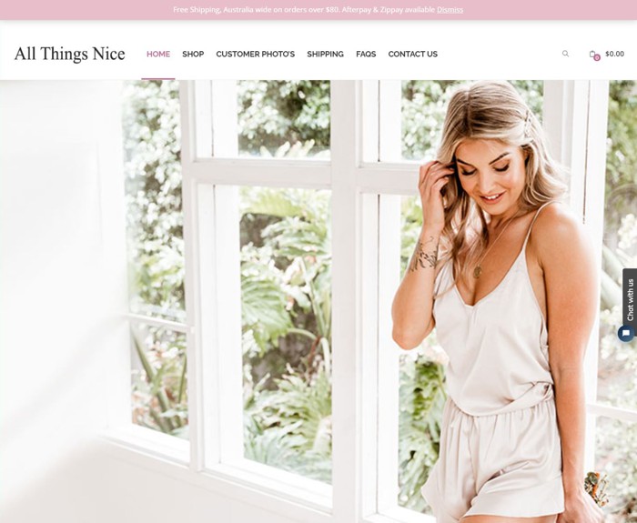 All Things Nice - WooCommerce eCommerce Website